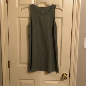 Sleeveless, light weight, green mini dress
